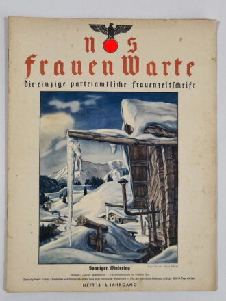 NS Frauenwarte Heft 14,6.Jahrgang, 1.Januar 1938, "Sonniger Wintertag"