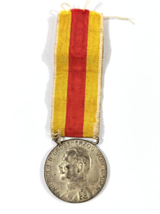 Baden Silberne Verdienstmedaille 1908 - 1916 am Band