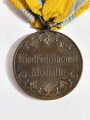 Sachsen Königreich Friedrich-August Medaille in Bronze, am Band