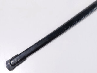 Kaiserreich/Reichswehr/Wehrmacht, Scheide für Einheitssäbel , Gesamtlänge 83,5 cm, für Klingenbreite 21mm, Klingenstärke 7mm, Scheide überlackiert, Ring fest,