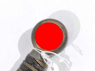 Luftwaffe Borddolch. Parierstange gebrochen, Belederung erneuert, sicherlich aus Teilen zusamengesetztes Stück, eine Kette lose beiliegend