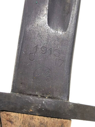 Frankreich Kampfmesser,  gekürztes U.S. P 14 Seitengewehr von 1913,  Hersteller Remington 1917 , so von der Fremdenlegion getragen