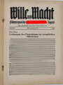 "Wille und Macht" Führerorgan der nationalsozialistischen Jugend, Heft 2, 15. Januar 1941 mit 25 Seiten