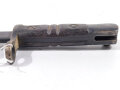 USA, Seitengewehr Modell P 14  von 1916, Hersteller Remington , Griffschalen mit 2 Kerben für die USA, ovaler Scheidenknopf, kleiner Rest grüner Lack am Mundblech