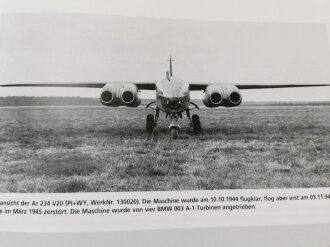 "Strahlflugzeug Arado Ar 234 Blitz Technik und Einsatz 1944/45" 269 Seiten, aus Raucherhaushalt, über DIN A4