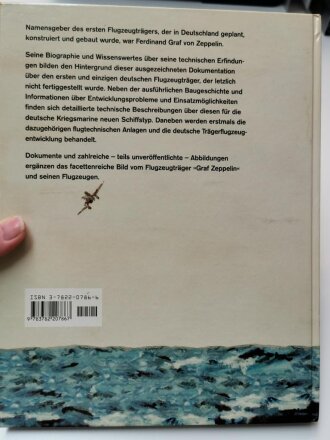 "Einziger deutscher Flugzeugträger Graf Zeppelin" 170 Seiten, aus Raucherhaushalt, über DIN A4