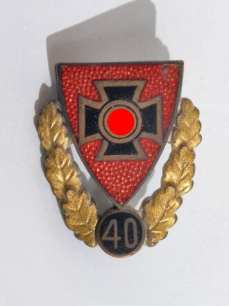 Nationalsozialistischer Reichskriegerbund (NSRKB), Goldene Ehrennadel für 40jährige Mitgliedschaft