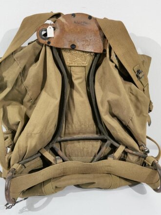 U.S. Army Modell 1942 Mountain Backpack, dated 1942. Used, uncleaned