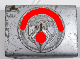 Koppelschloss für Angehörige der Hitlerjugend. Fertigung aus Eisen, Hersteller M5/276
