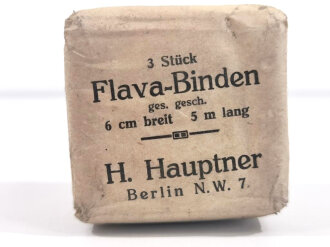 3 Stück " Flava-Binden" H.Hauptner Berlin