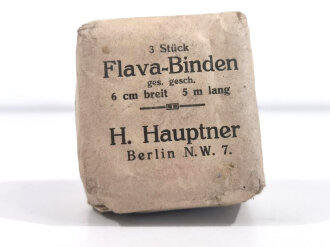 3 Stück " Flava-Binden" H.Hauptner Berlin