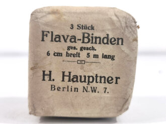 3 Stück " Flava-Binden" H.Hauptner Berlin