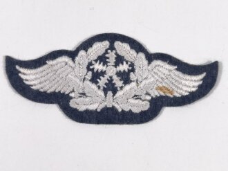 Luftwaffe, Tätigkeitsabzeichen für Flugzeugpersonal, Rückseitig Klebereste