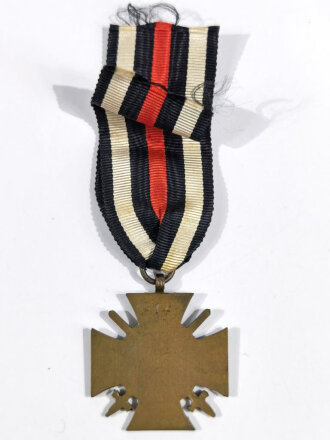 Ehrenkreuz für Frontkämpfer am Band, Rückseitig mit Hersteller " G 14 "