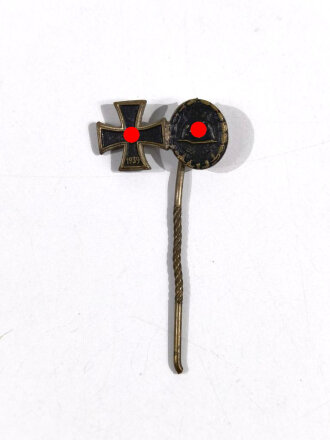 Miniatur, Eisernes Kreuz 1939 und Verwundetenabzeichen, Größe 9 mm