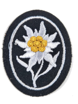 Waffen SS, Armedelweiss für Angehörige der Gebirgstruppen , ungetragenes Stück
