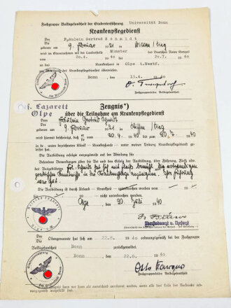 Deutsches Rotes Kreuz, Personalausweis . Dazu zwei Zeugnisse