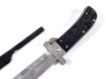U.S. WWII Army Airforce survival machete by " Cattaraugus USA ". Good condition, in leather pouch with broken straps