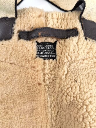U.S. WWII Army Air Force , Type B-1 sheepskin bomber  flight pants. Good condition, uncleaned, size Large Bundweite 52cm
