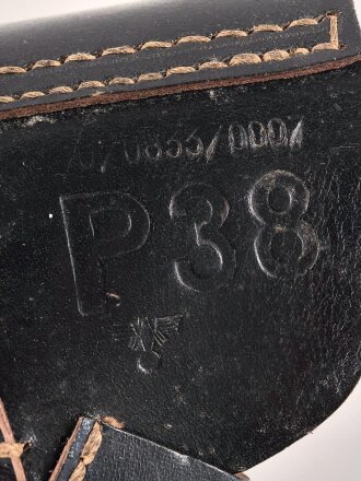 Pistolentasche P38 Wehrmacht. Ungetragen, mit Reichsbetriebsnummer