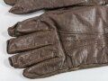 U.S. WWII Army Air Force Type A-10 flight gloves, size 9. Used pair