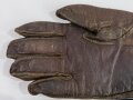 U.S. WWII Army Air Force Type A-10 flight gloves, size 9. Used pair