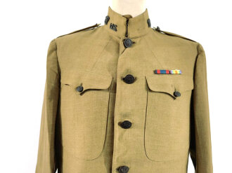 U.S. WWI officers tunic, member of the Quartermaster Corps, two overseas chevrons