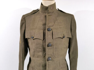 U.S. WWI Model 1917 tunic, belonged to a saddler in the...