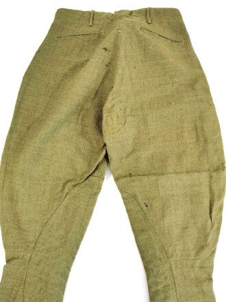 U.S. WWI wool pants "American Garment Indianapolis" Contract 1917 manufacture. Moth holes, uncleaned