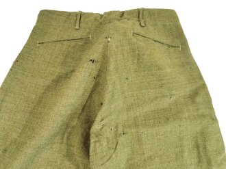 U.S. WWI wool pants "American Garment Indianapolis" Contract 1917 manufacture. Moth holes, uncleaned