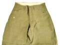 U.S. WWI wool pants "American Garment Indianapolis" Contract 1917 manufacture. Moth holes, uncleaned