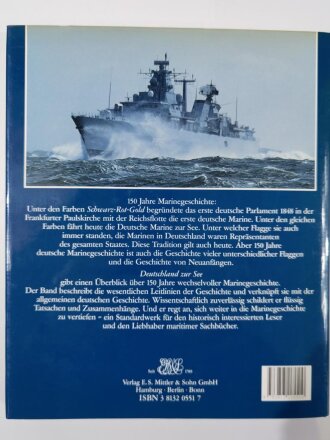 Guntram Schulze-Wegener, "Deutschland zur See", 150 Jahre Marinegeschichte, DIN A4, 301 Seiten, gebraucht, aus Raucherhaushalt