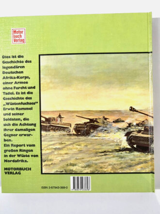 Mit Rommel in der Wüste (Volkmar Kühn), Kampf und Untergang des Deutschen Afrika-Korps 1941-1943,  DIN A4, 224 Seiten, gebraucht, aus Raucherhaushalt