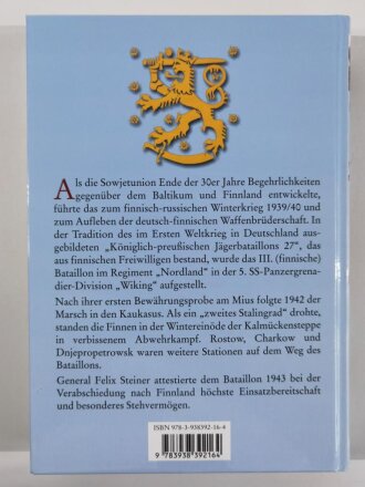 An den Brennpunkten der Ostfront, Die Geschichte des finnischen Freiwilligen-Bataillons der Waffen-SS, Wilhelm Tieke, DIN A4, 290 Seiten, gebraucht, aus Raucherhaushalt