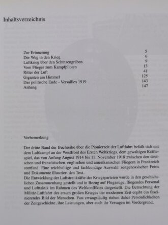 "Luftkampf der fliegenden Kisten", Der Traum vom Fliegen (Peter Krusche), Von den wagemutigen Fliegern des Ersten Weltkrieges, DIN A4, 192 Seiten, gebraucht, aus Raucherhaushalt