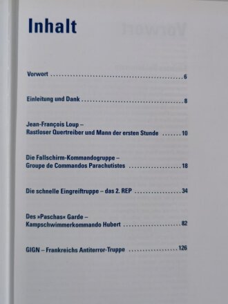 "Frankreichs Elite", Legions-Paras und -Kommandos Gendarmerie-Sondereinsatzgruppe GIGN Kampfschwimmerkommando Hubert, Yers Keller, Frank Fosset, DIN A4, 189 Seiten, gebraucht, aus Raucherhaushalt