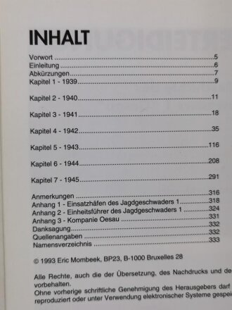 "Reichsverteidigung", Die Geschichte des Jagdgeschwaders 1 "Oesau", DIN A4, 326 Seiten, gebraucht, aus Raucherhaushalt