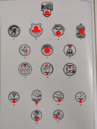 Insignia, Decorations and Badges of the Third Reich and Occupied Countries, DIN A4, 134 Seiten, gebraucht, aus Raucherhaushalt