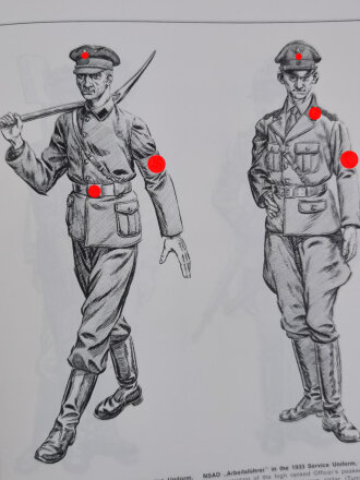 Uniforms and Badges of the Third Reich, Volume III : H1 - NSFK - RAD (Rudolf Kahl), DIN A4, 96 Seiten, gebraucht, aus Raucherhaushalt