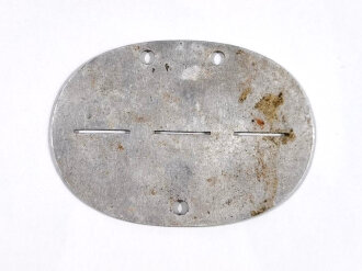 Erkennungsmarke Wehrmacht aus Aluminium eines Angehörigen " W.R. & F.Sch. VI " Wehrmacht Regiment & Festungsschutz VI