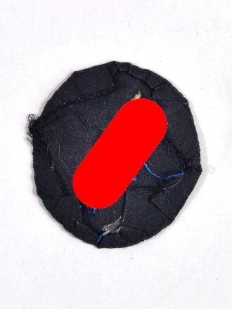Deutsches Jungvolk, Armscheibe blau auf Schwarz, getragenes Stück