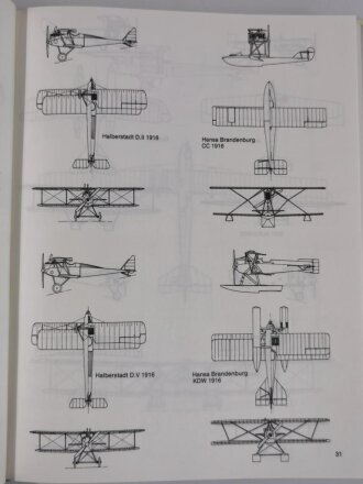 Die deutschen Militärflugzeuge 1910-1918, Kroschel Stützer, 195 Seiten, DIN A4, gebraucht, aus Raucherhaushalt