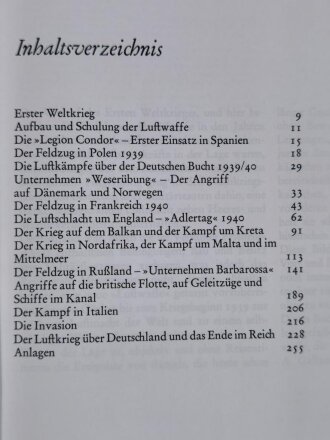 "Die deutsche Luftwaffe 1939-1945", A. Galland, K. Ries, R. Ahnert, 262 Seiten, DIN A4, gebraucht, aus Raucherhaushalt