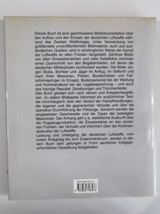 "Die deutsche Luftwaffe 1939-1945", A. Galland, K. Ries, R. Ahnert, 262 Seiten, DIN A4, gebraucht, aus Raucherhaushalt