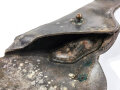 U.S. pistol holster, most likely WWII era, blackened and used after WWII. Uncleaned