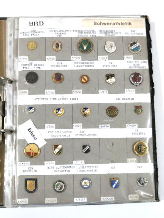 Deutschland nach 1945, Sammlung von 123 Kleinabzeichen zum Thema Sport. Jeweils nicht auf Zustand geprüft