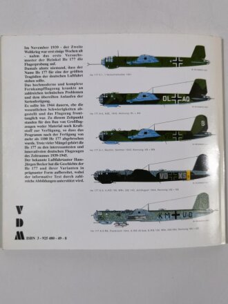"Das Kampfflugzeug Heinkel He 177", Hans - Jürgen Becker, 159 Seiten, DIN A4, gebraucht, aus Raucherhaushalt