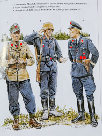 "Luftwaffe 1939 - 1945" Luftstreitkräfte, Bodentruppen und Felddivisionen, Robert F. Stedman / Kevin Conley Ruffner, 94 Seiten, DIN A4, gebraucht, aus Raucherhaushalt