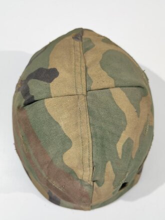 U.S. Cold war steel helmet. Woodland cover 1983 dated