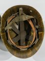 U.S. Cold war steel helmet. Woodland cover 1983 dated